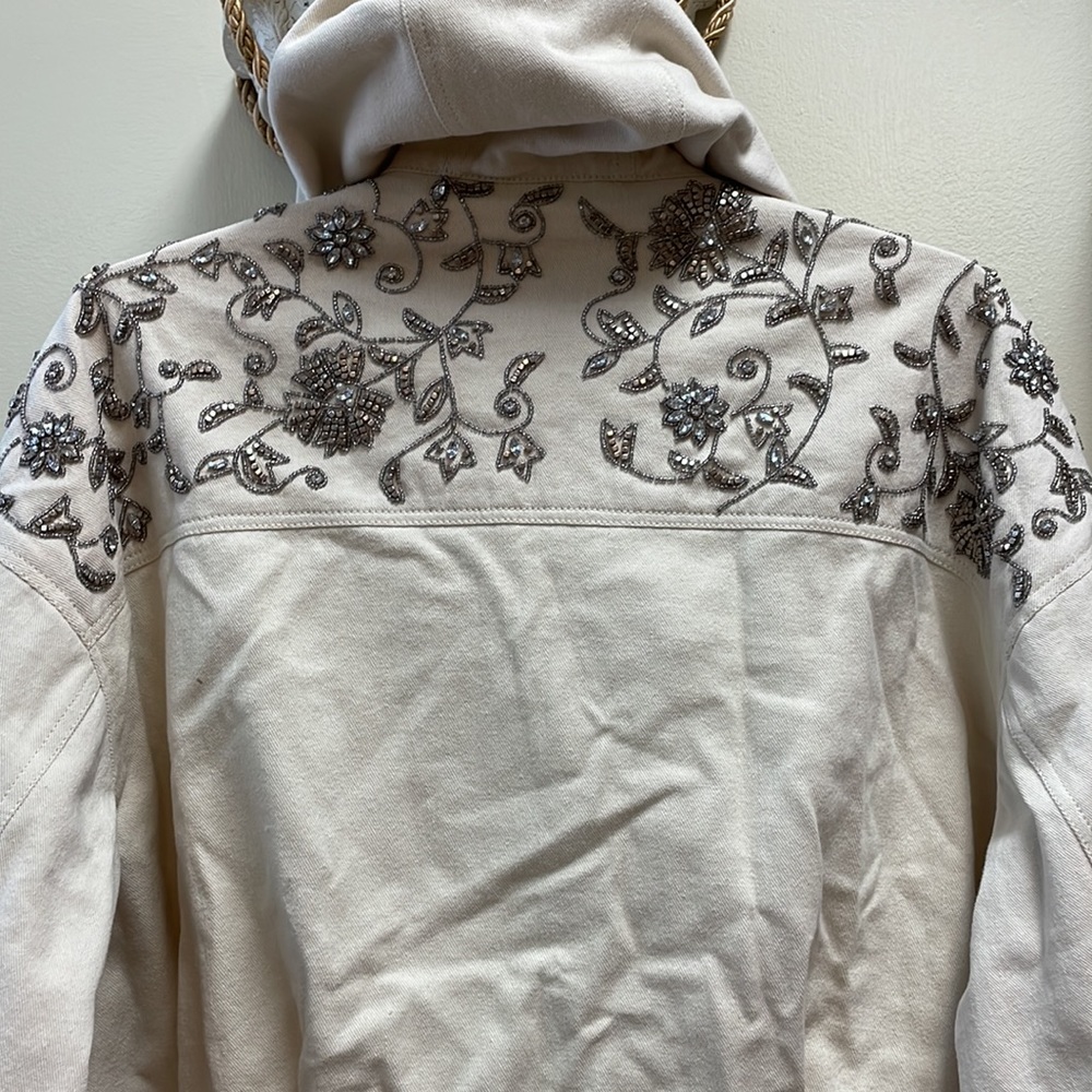 New Women’s We The Free Moonlight Hooded Denim Jacket!!🔥🔥🔥 - Picture 11 of 13
